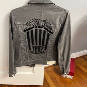 Zadig and Voltaire Gray Jean Jacket